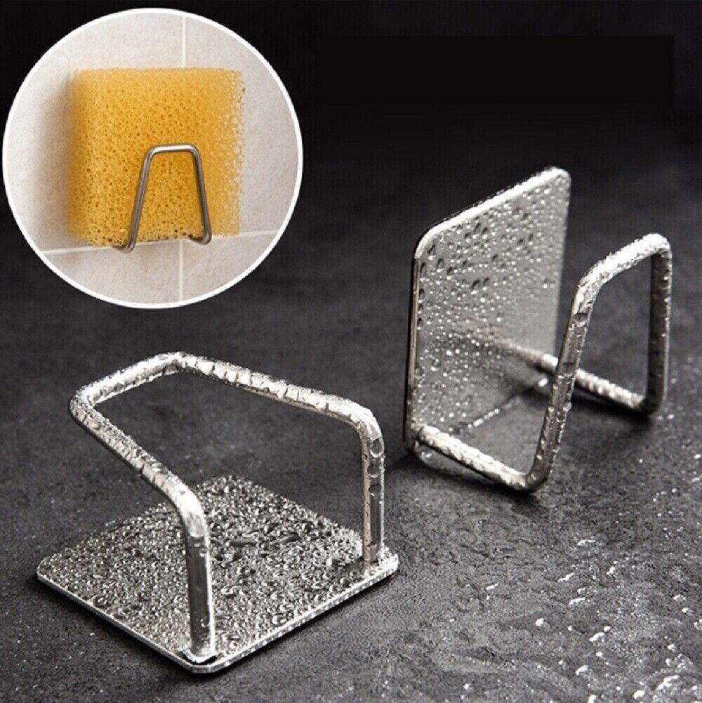 4 Pcs Adhesive Sponge Holder Sink Caddy for Kitchen Accessories